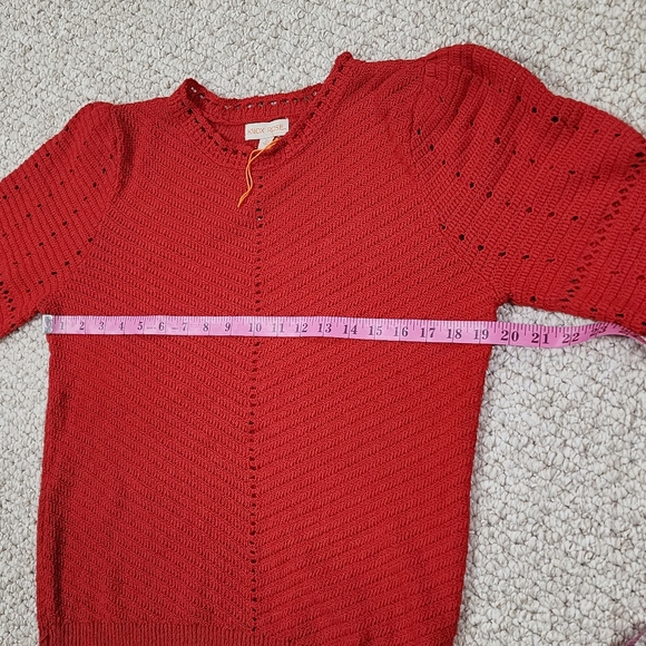 Women's Balloon Sleeve Sweater- Knox Rose - Picture 6 of 10